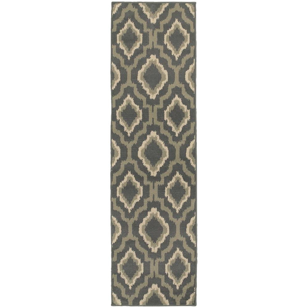 Chevron Area Rugs The Home Depot Eastwood Black 1 Ft 10 In X 7 3