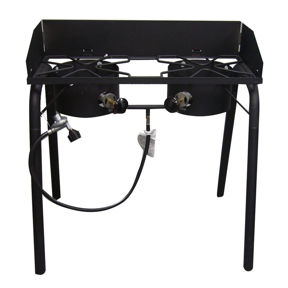 RiverGrille 2Burner Camp Stove Fryer in BlackCS2153801RG The Home