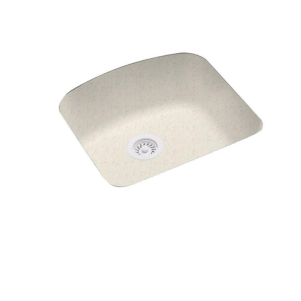 Swanstone Undermount Solid Surface 20 9 In 0 Hole Single Bowl Swanstone Undermount Solid Surface 20 9 In 0 Hole Single Bowl Kitchen Sink Tahiti