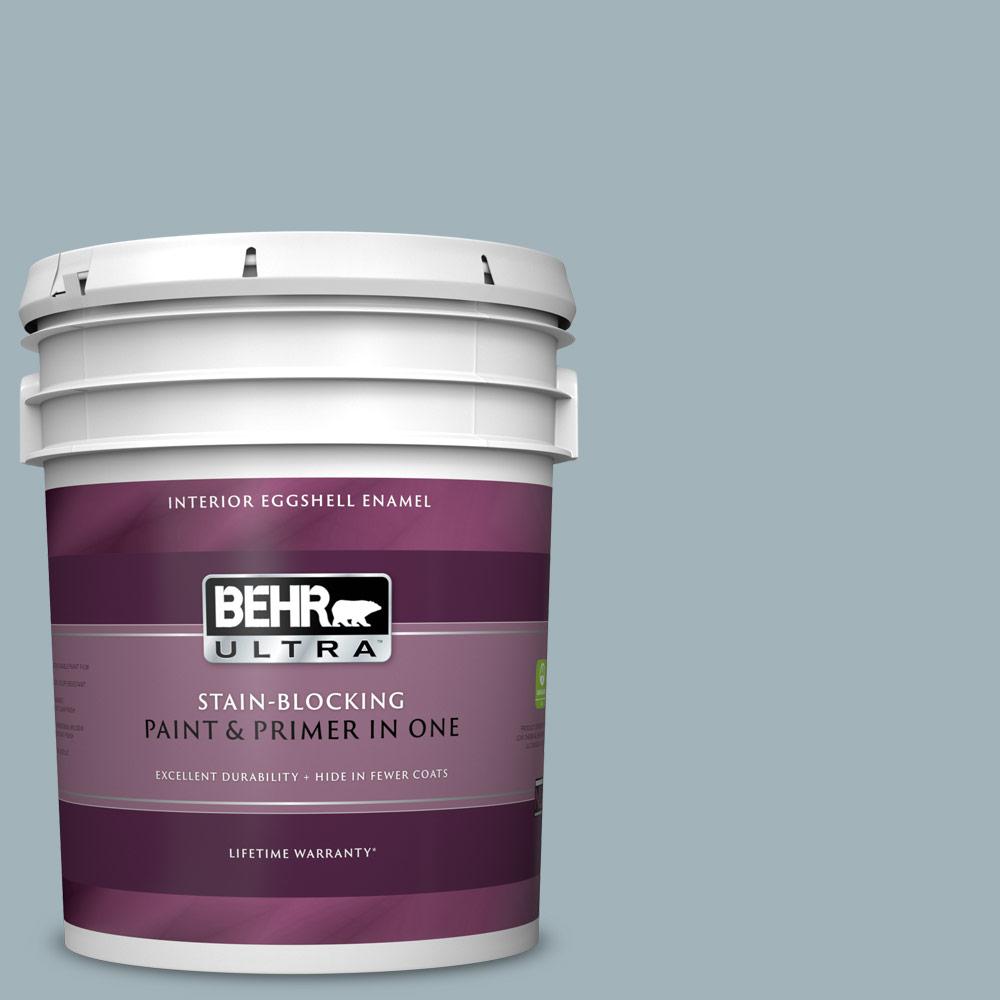 Behr Ultra 5 Gal Ppf 27 Porch Ceiling Eggshell Enamel Interior Paint And Primer In One