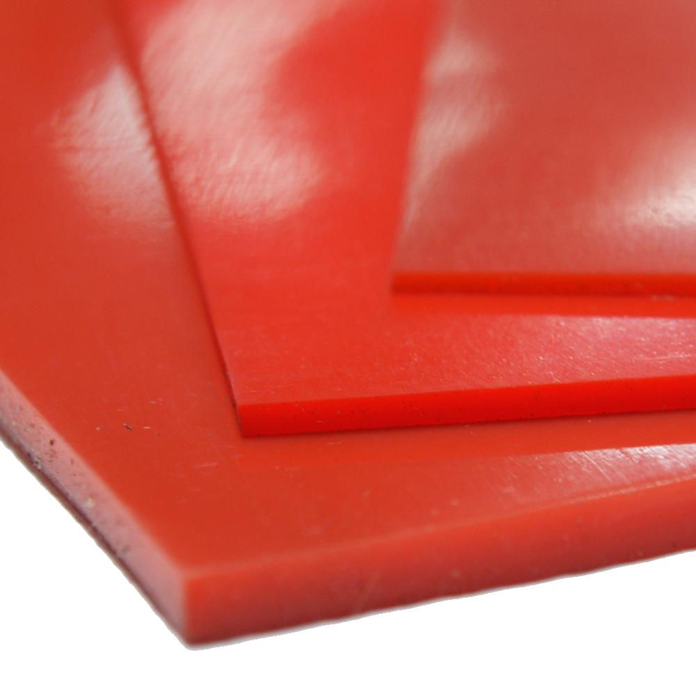 55 durometer High Temp 36/" x 36/" Black Silicone Rubber Sheet 1//4/" thick