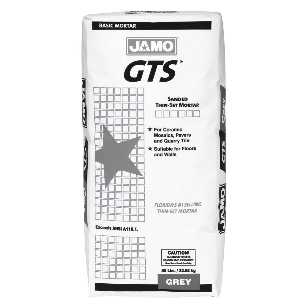 Custom Building S Jamo Gts 50 Lb Gray Sanded Thin Set Mortar Custom Building S Jamo Gts 50 Lb Gray Sanded Thin Set Mortar