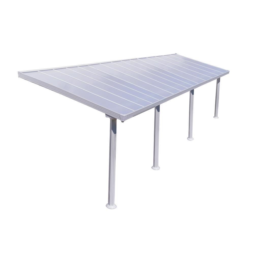 Palram Gala 10 ft. x 30 ft. Patio Cover Awning704099 The Home Depot