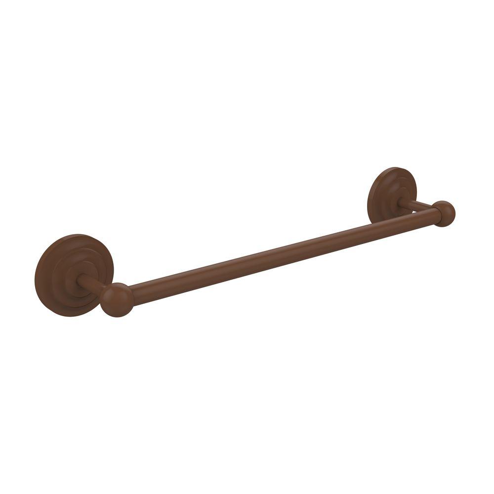 Satin Brass Allied Brass PQN-72//24 Prestige Que New Collection 24 Inch Double Towel Bar