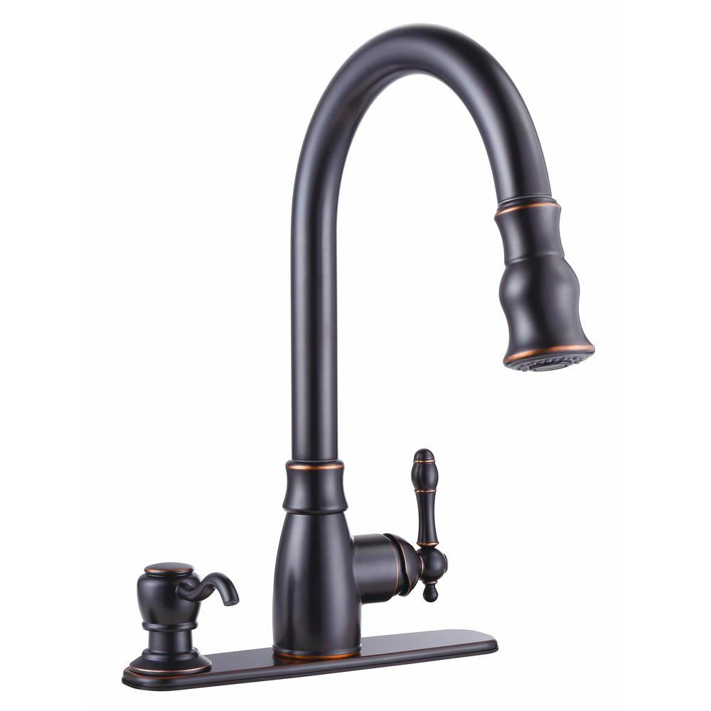 Premier Sonoma Single Handle Pull Down Sprayer Kitchen Faucet With