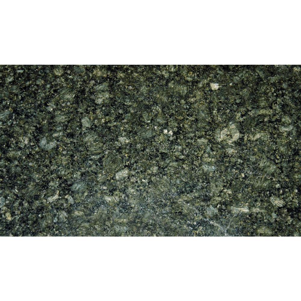 Green Natural Stone Tile The Home Depot Emerald Green 18 In X 31 Polished Granite Floor And Wall Tile