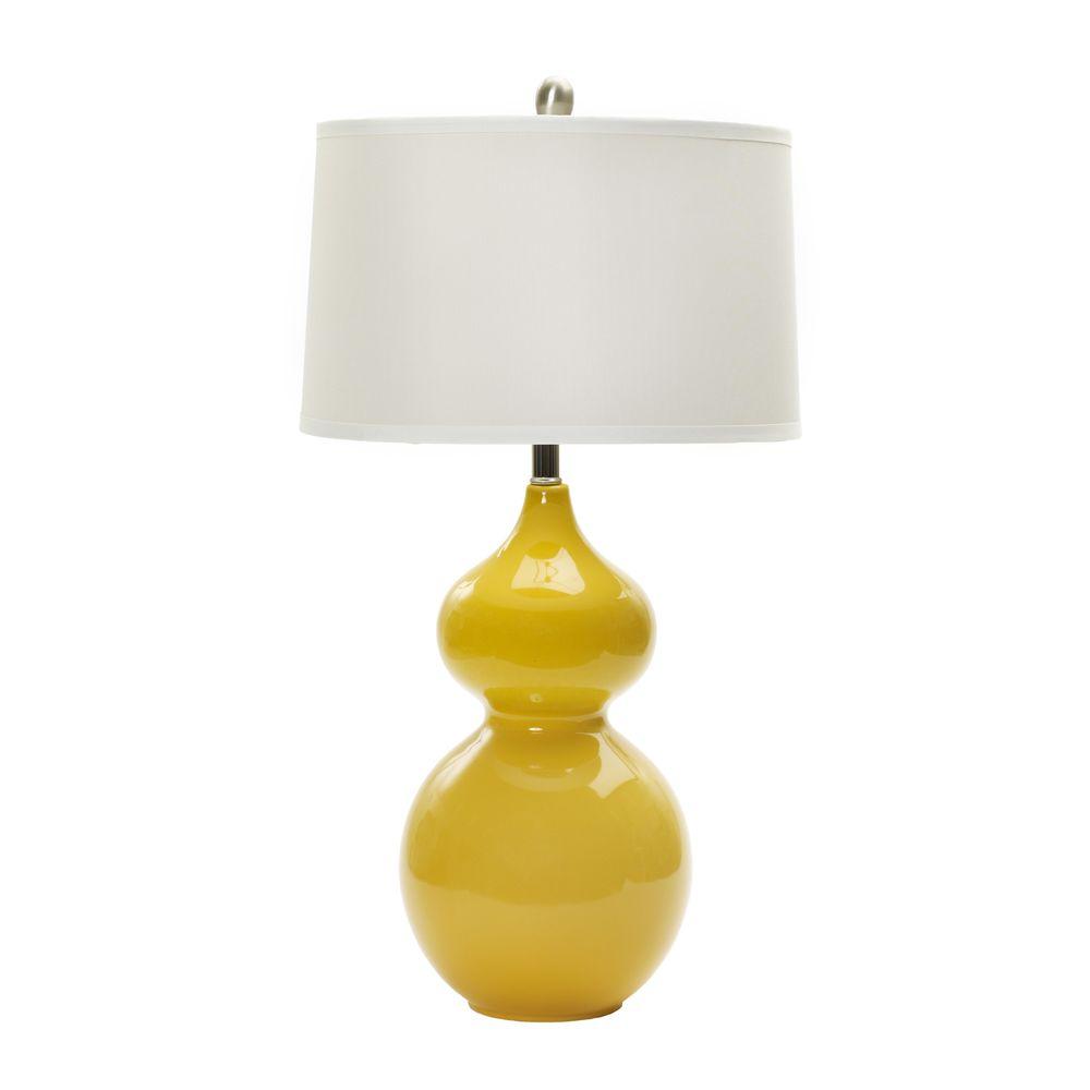 28 In Curry Ceramic Table Lamp W Mr7790curry The Home Depot