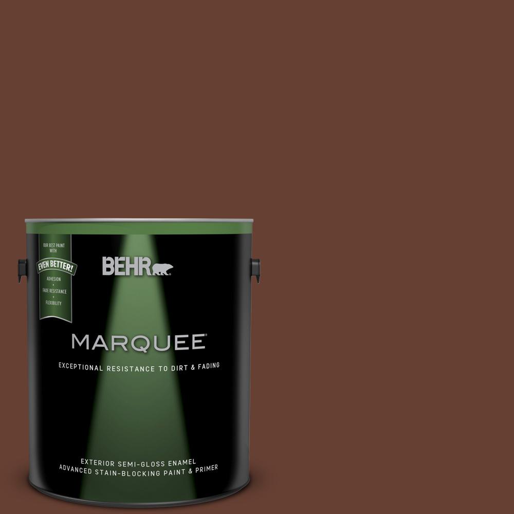 BEHR MARQUEE 1gal. BXC45 Classic Brown SemiGloss Enamel Exterior