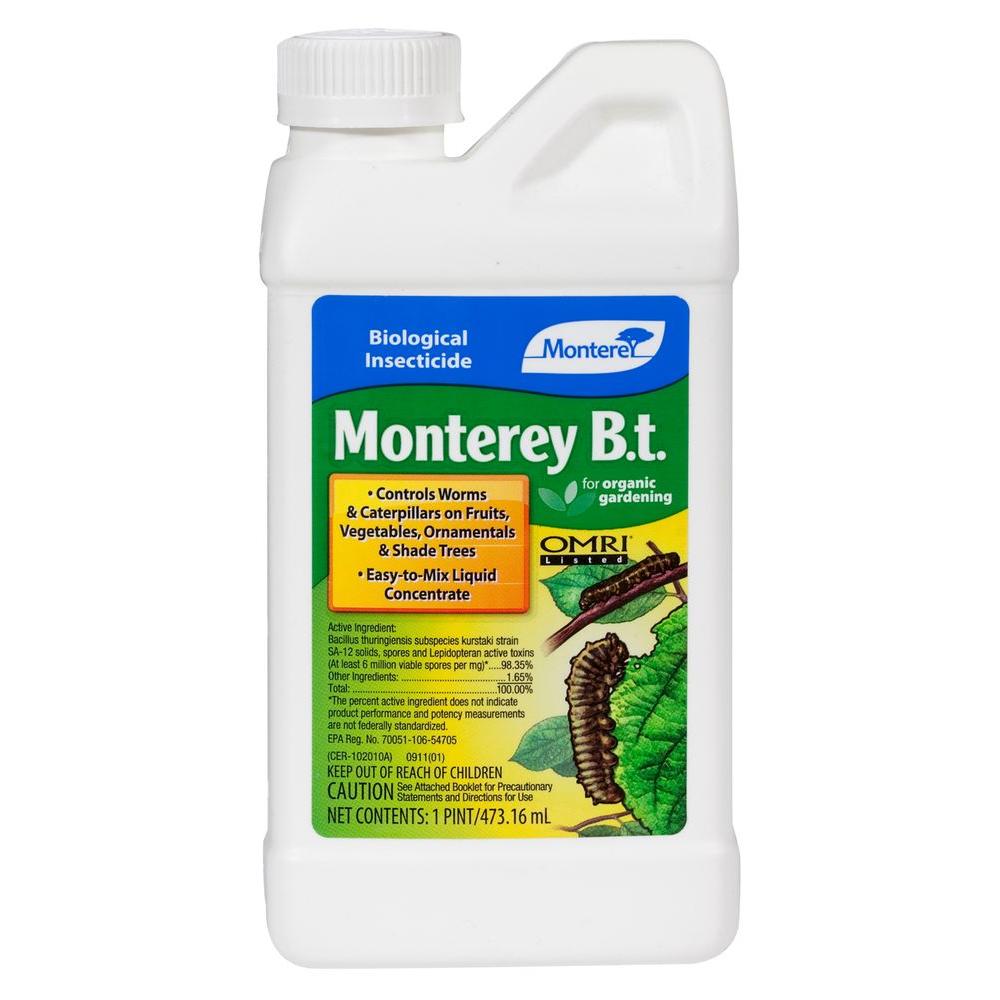 Monterey B T Bacillus Thuringiensis Pint Concentrate Outdoor