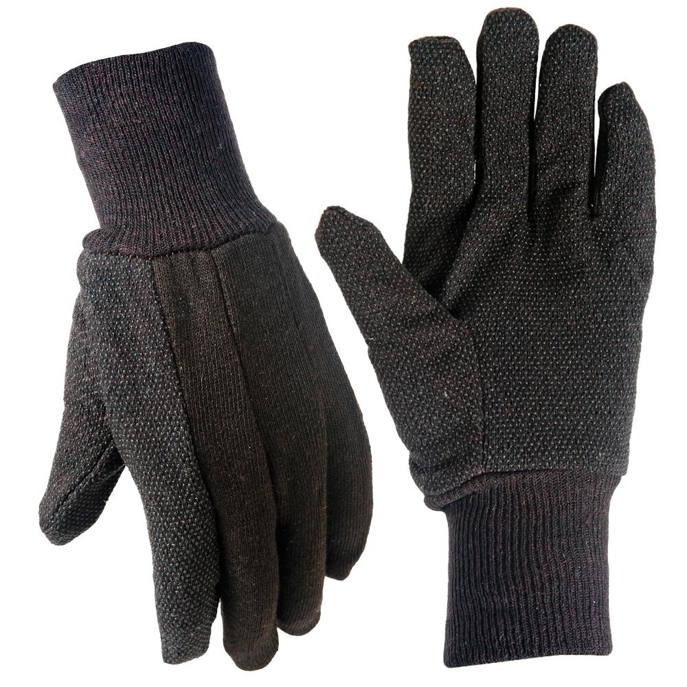 Grease Monkey Large Brown Cotton Jersey Glove (3-Pair)-25538-48 - The ...