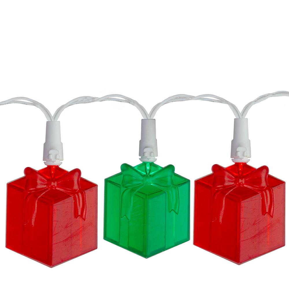 Sienna Set Of 20 Red And Green Led Present Novelty Christmas