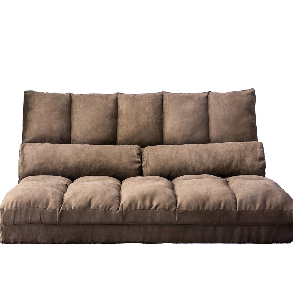 Boyel Living Brown Flip Floor Futons Sofa Chair Convertible