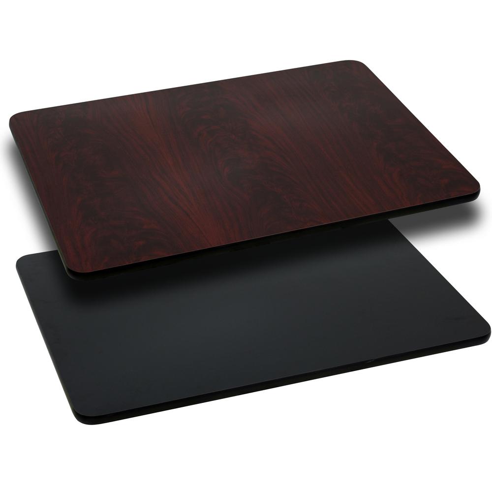 Flash Furniture 30 In X 60 Rectangular Table Top With Black Rectangular Table Top With Black