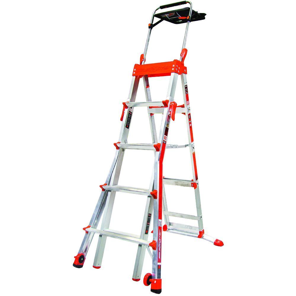 Werner 26 ft. Reach Aluminum Telescoping MultiPosition Ladder with 300