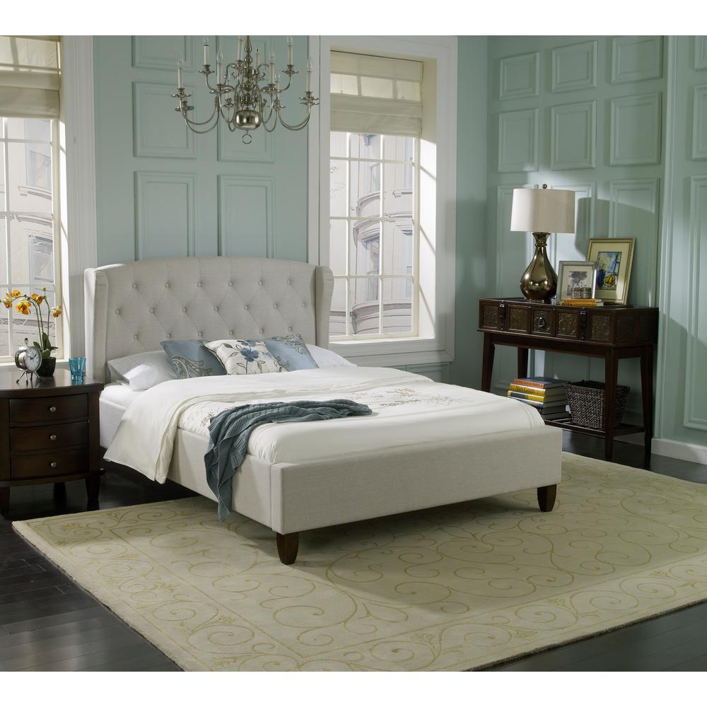 Rest Rite London Taupe Queen Upholstered Bed Hmd2a4509qn The Home Rest Rite London Taupe Queen Upholstered Bed