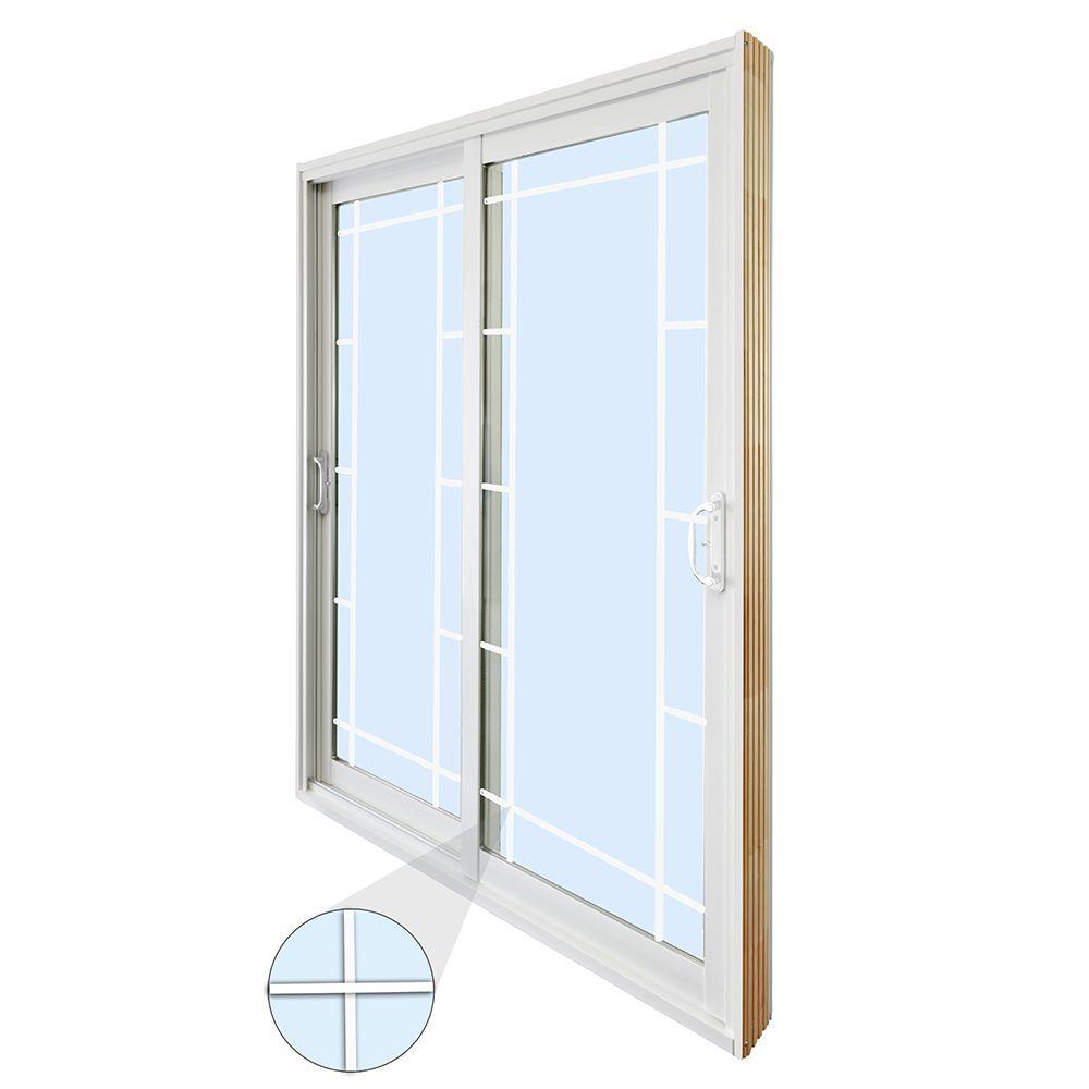 Stanley Doors 60 In X 80 In Double Sliding Patio Door With