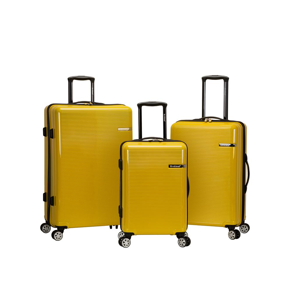 away yellow luggage