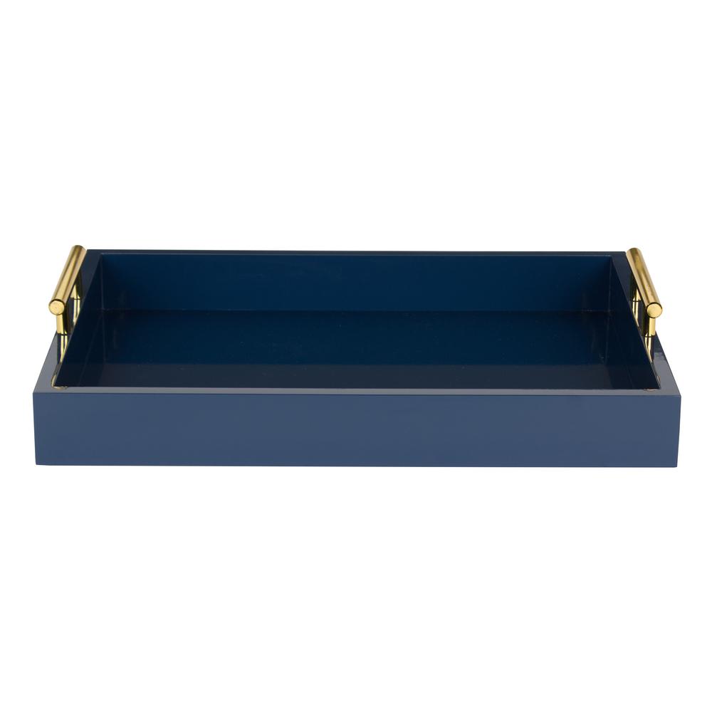 blue decorative tray