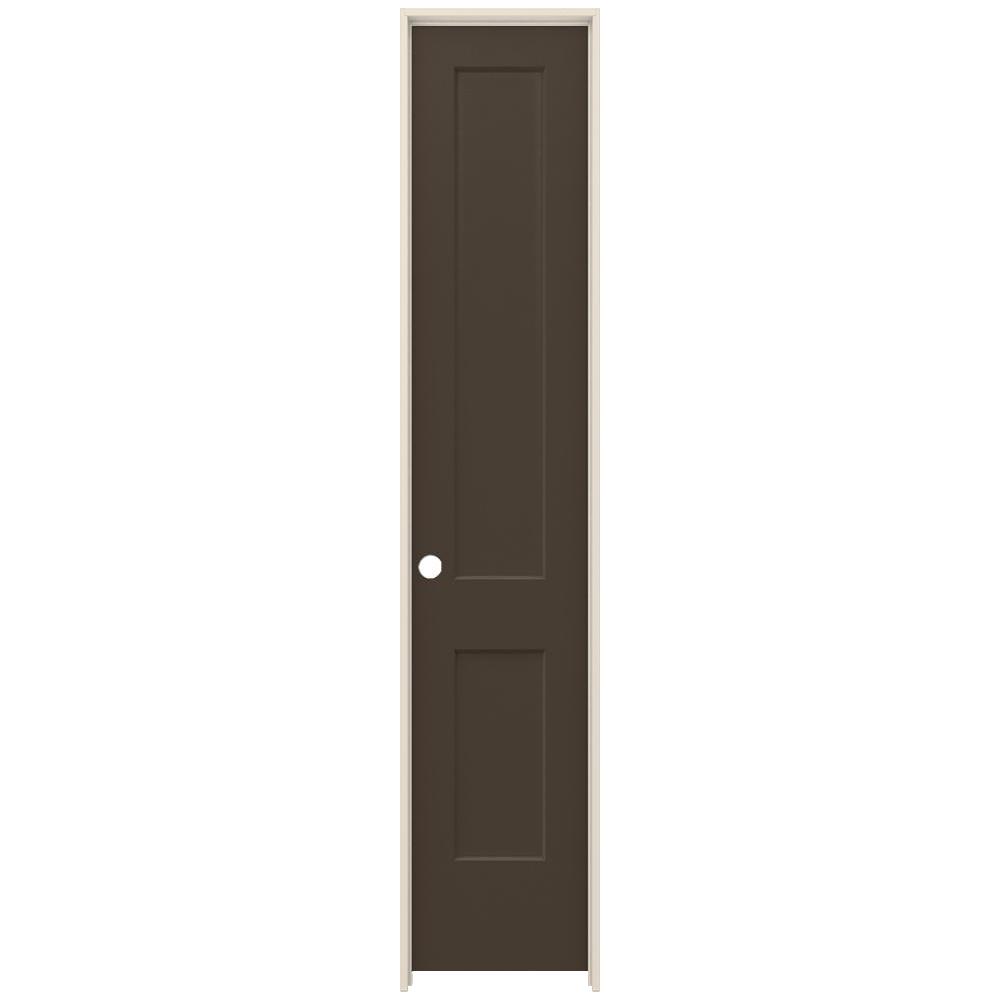 Jeld Wen 20 In X 96 In Monroe Dark Chocolate Right Hand Smooth Solid Core Molded Composite Mdf Single Prehung Interior Door