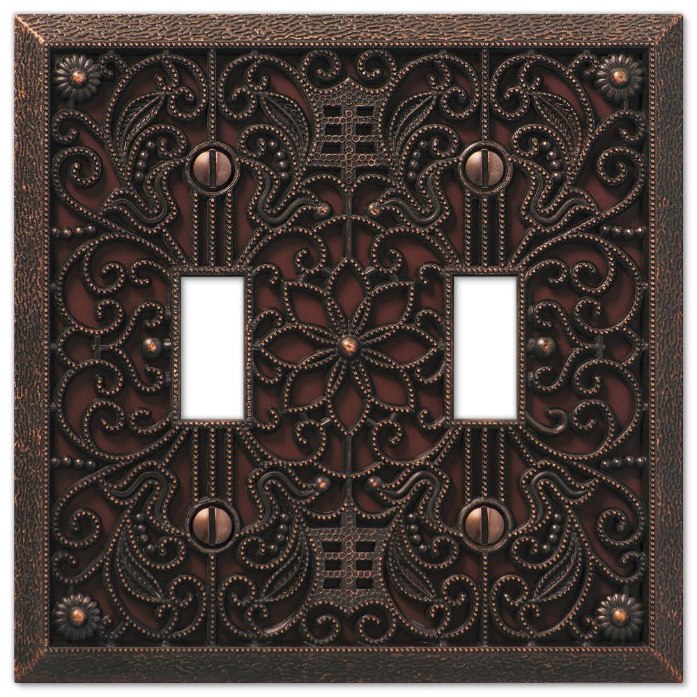 amerelle aged bronze wall plates