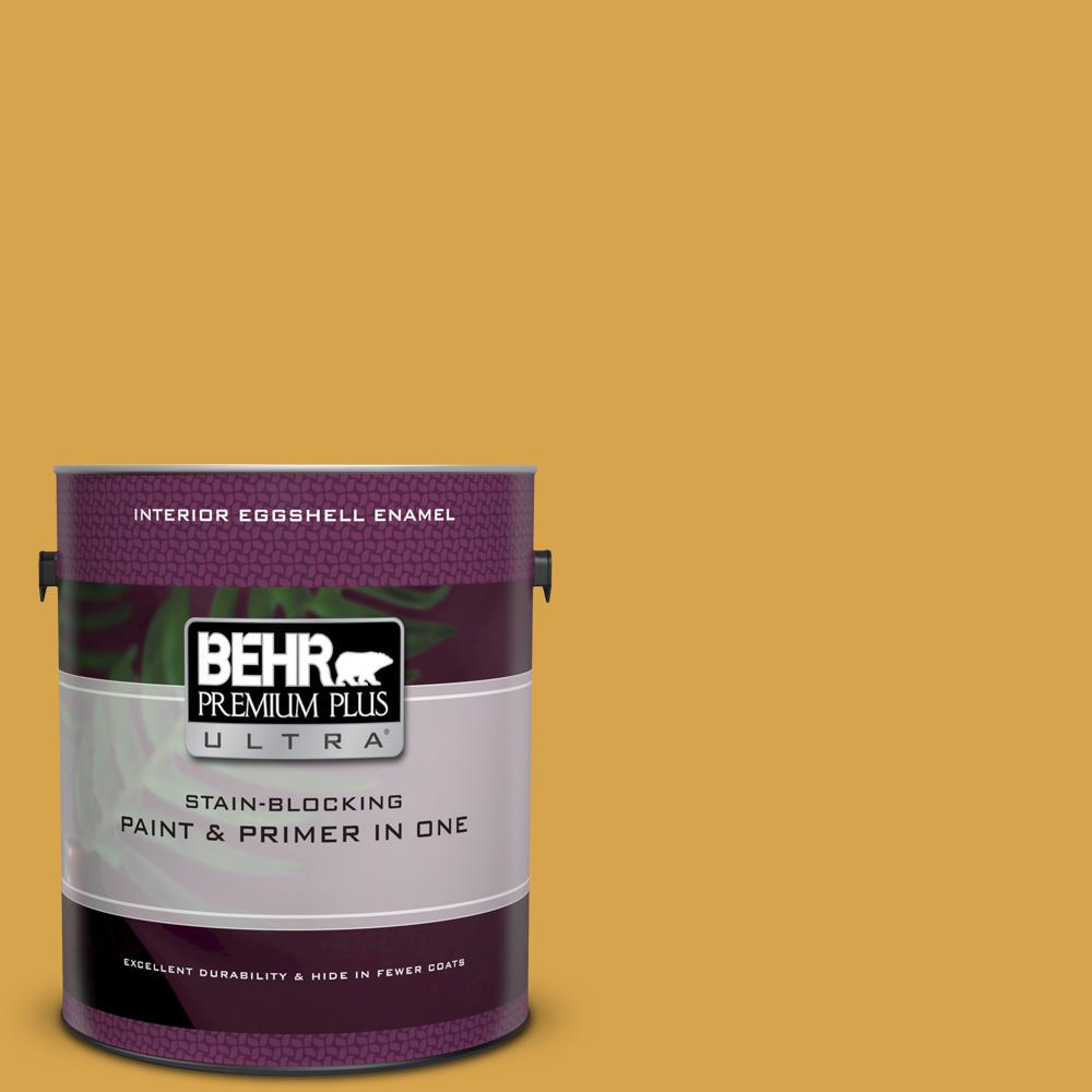 Behr Premium Plus Ultra 1 Gal M290 6 Plantain Chips Eggshell M290 6 Plantain Chips Eggshell Enamel Interior Paint And Primer In One