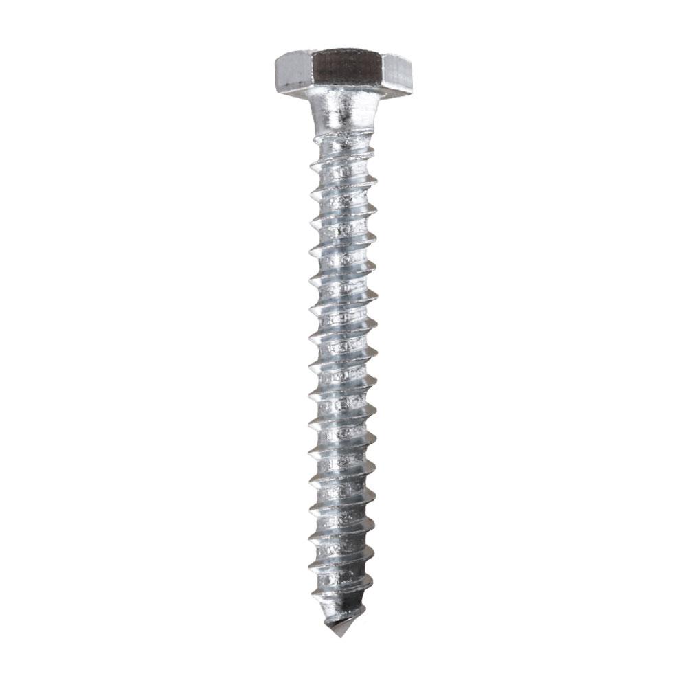 10 PIECE 1//4/" Lag Bolts with Washers Zinc Plated 5 SIZES AVAILABLE SC14X