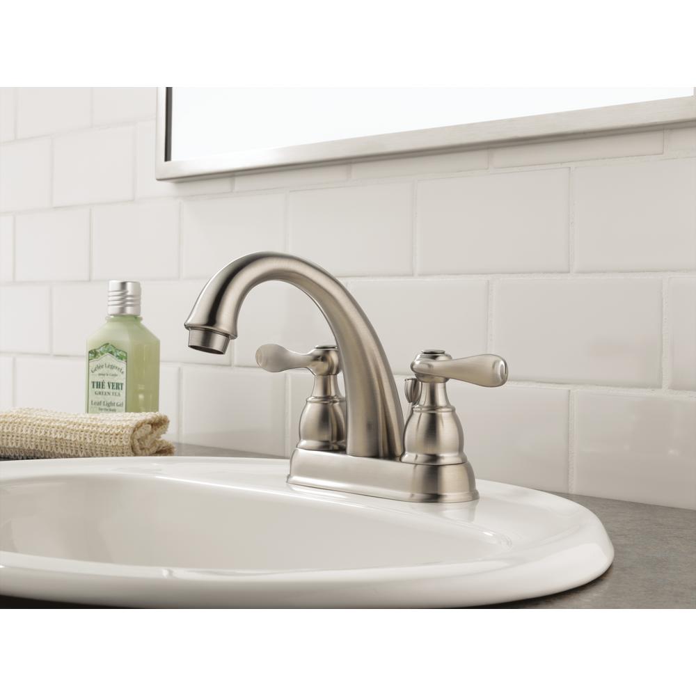 Delta Windemere 4 In Centerset 2 Handle Bathroom Faucet With Centerset 2 Handle Bathroom Faucet