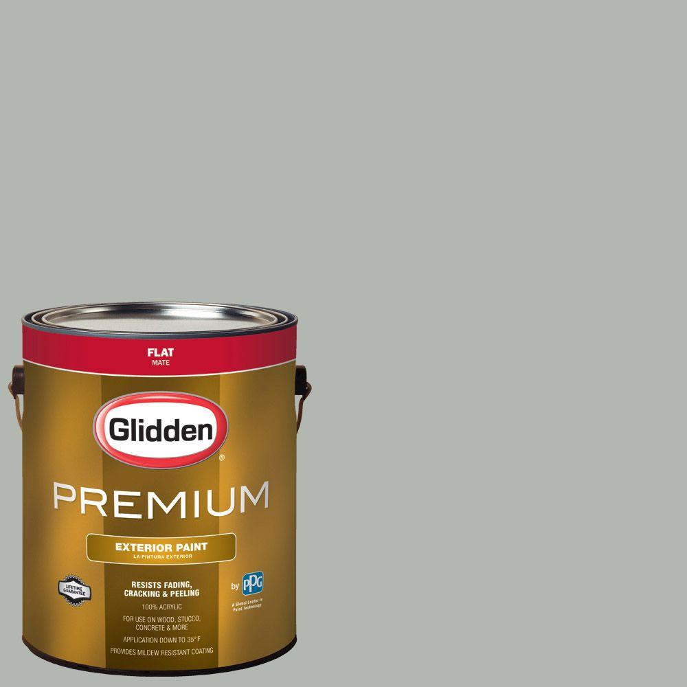 Glidden Premium 1gal. HDGCN11 Dusty Miller Flat Latex Exterior Paint