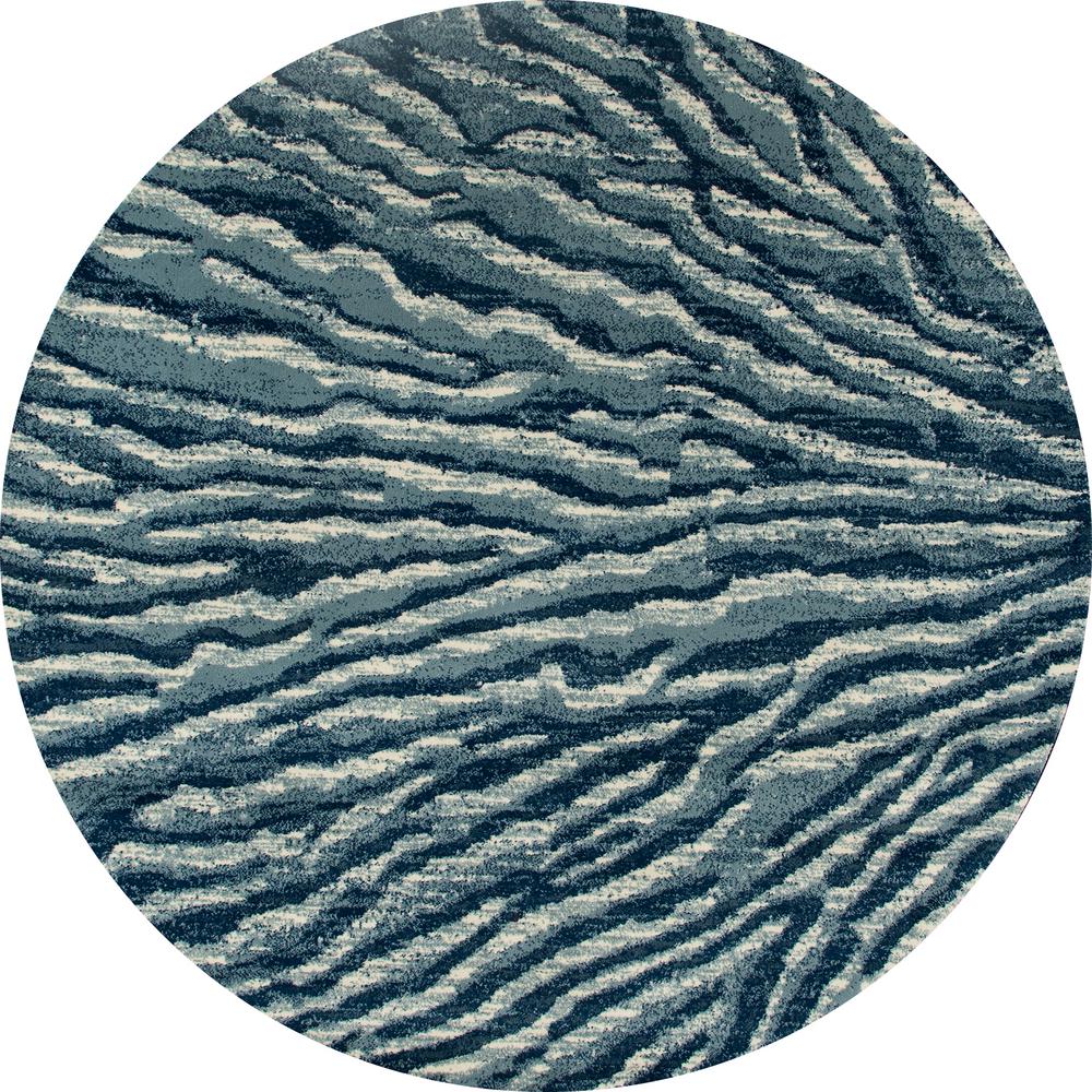 Art Carpet Troy Ripple Blue 8 Ft X Round Area Rug 25900 The Troy Ripple Blue 8 Ft X Round Area Rug