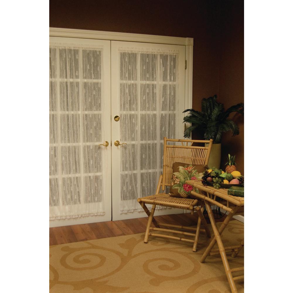 Heritage Lace Pineapple Ecru Lace Door Panel 7170e 4536dp The