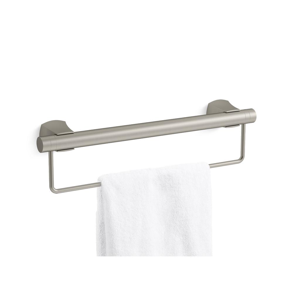 KOHLER 16 in. Towel Bar Attachment Accessory in Vibrant Brushed Nickel