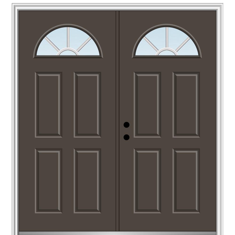 Painted Brown Front Doors Exterior Doors The Home Depot