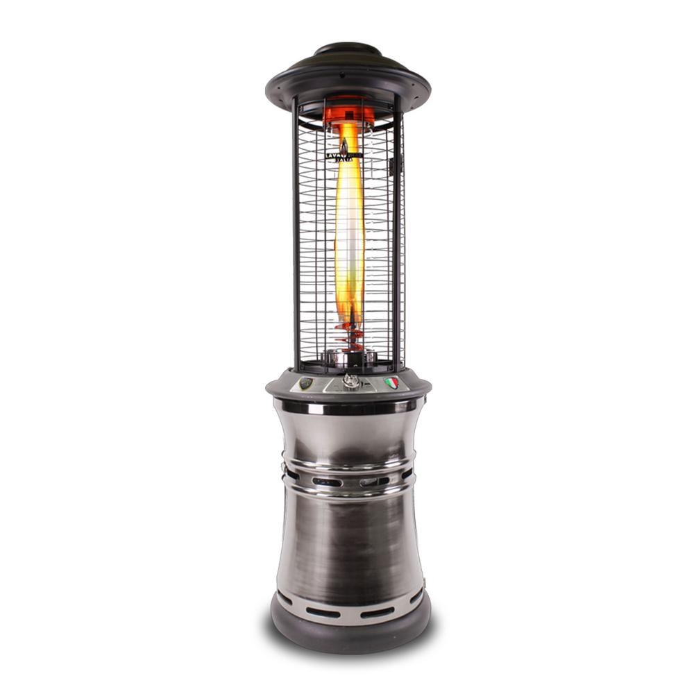Lava Heat Italia Ember R Line 36 000 Btu 6 Ft Collapsible Gun Metal Collapsible Gun Metal Gas Patio Heater