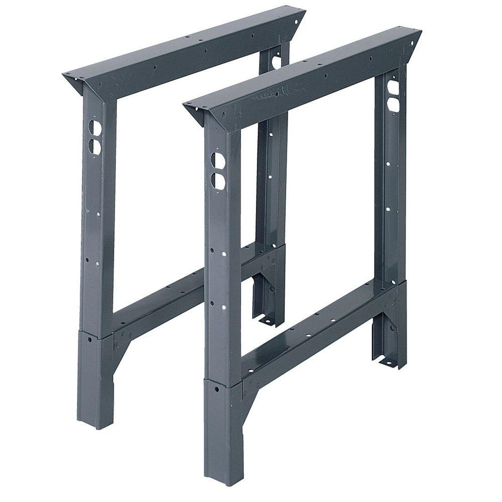 Edsal 33 In H X 2 W 30 D Steel Adjustable Height Workbench Legs Abl30 The Home Depot - How To Make Adjustable Table Legs Edsal 33 In H X 2 W 30 D Steel Adjustable Height Workbench Legs Abl30 The Home Depot - How To Make Adjustable Table Legs