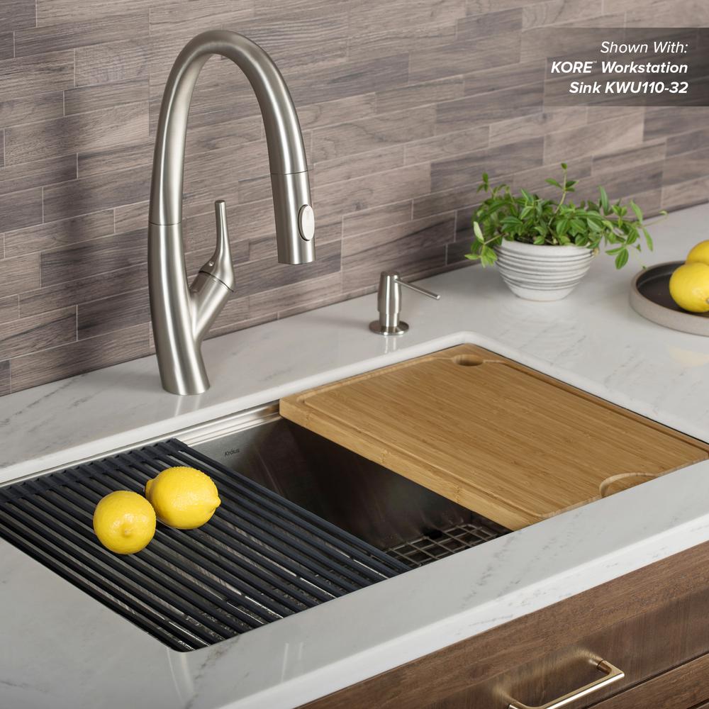 Kraus 12 In Solid Bamboo Workstation Kitchen Sink Cutting Board Kcb Ws103bb The Home Depot - Kraus Workstation Sink Accessories Kraus 12 In Solid Bamboo Workstation Kitchen Sink Cutting Board Kcb Ws103bb The Home Depot - Kraus Workstation Sink Accessories