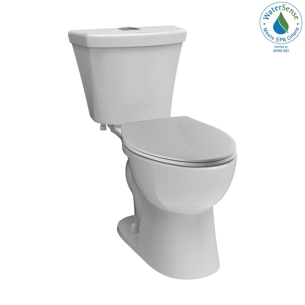 Delta Turner 2 Piece 1 1 Gpf 1 6 Gpf Dual Flush Elongated Front