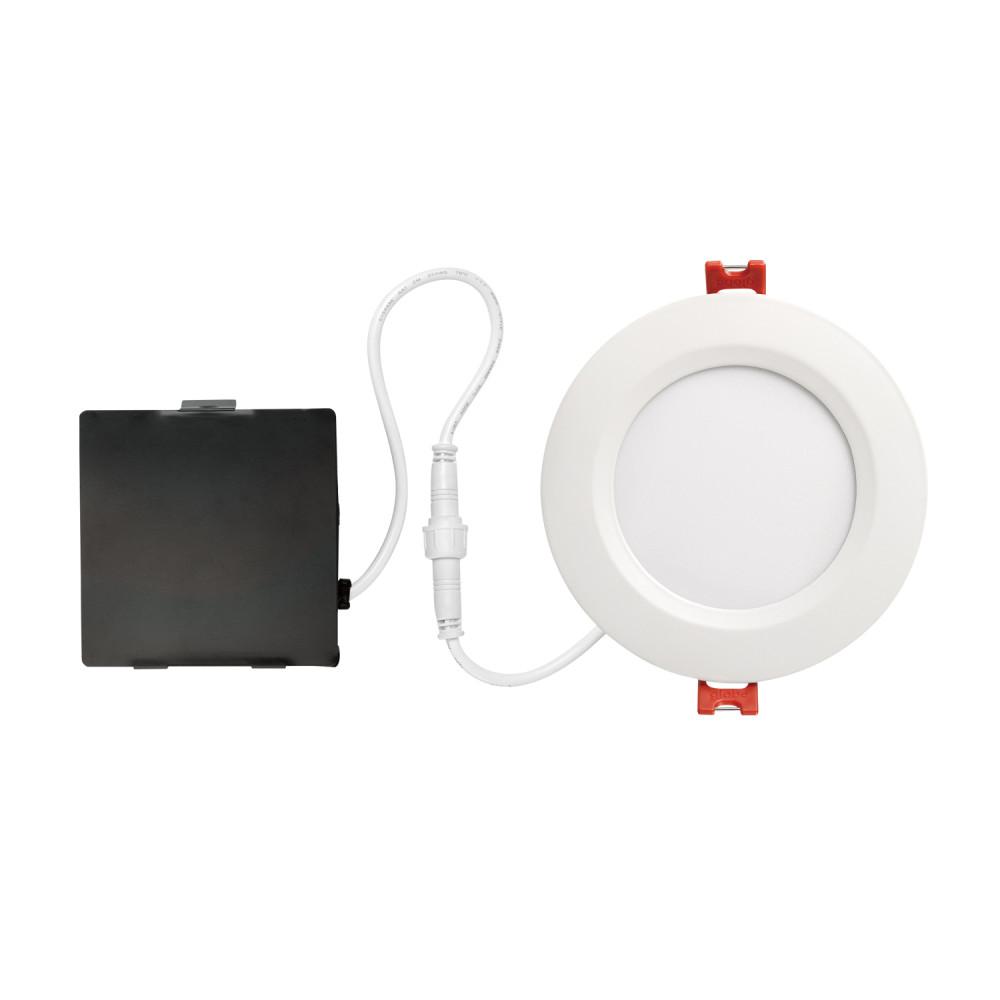 globe electric ultra slim designer series 4 in white integrated ledwhite integrated led recessed kit