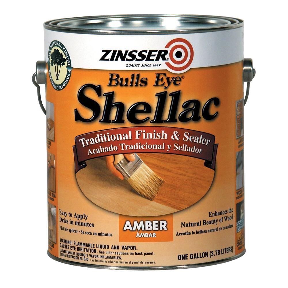 Zinsser 1 gal. Amber Shellac Traditional Finish and Sealer (Case of 2