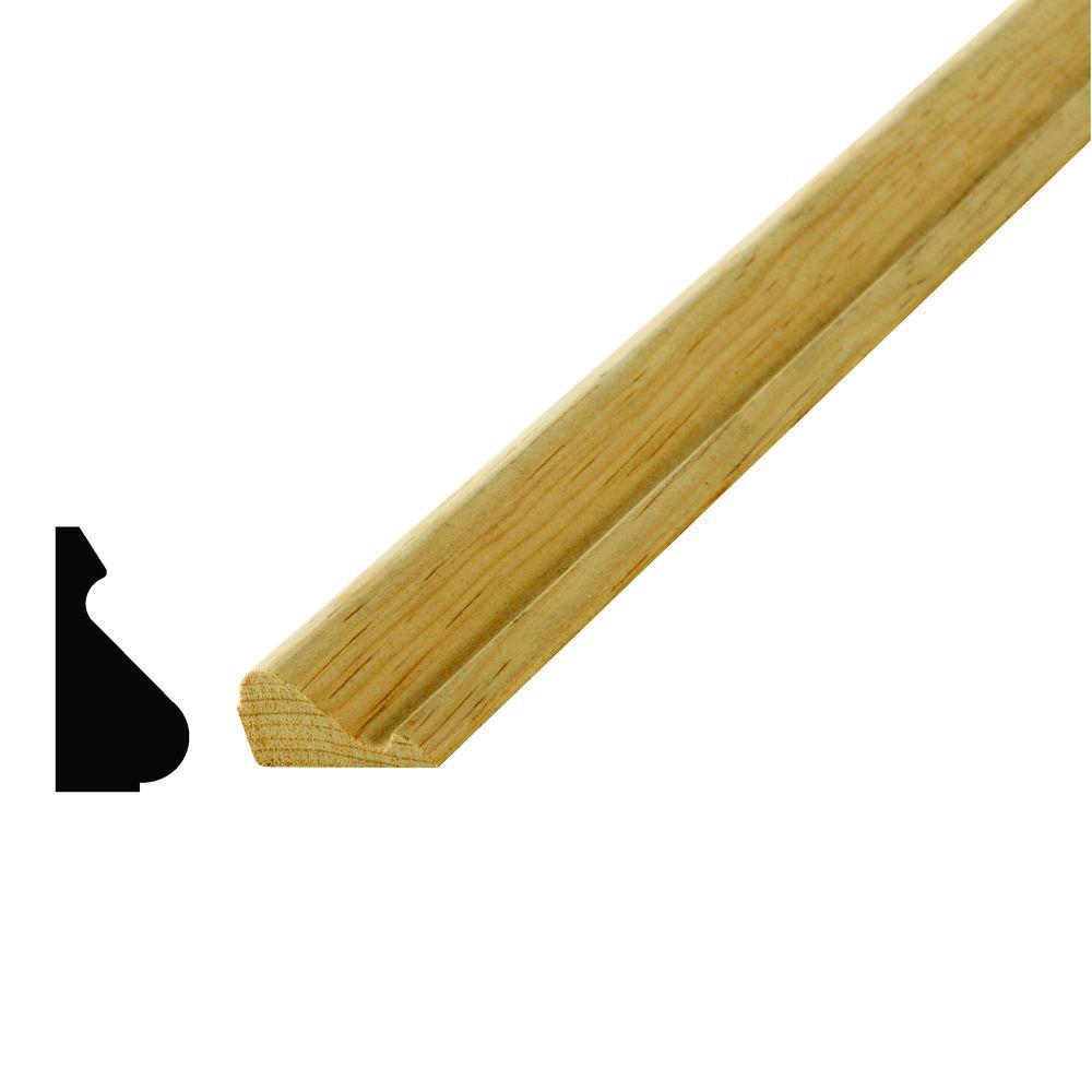 Alexandria Moulding WM 163 11/16 In. X 1-3/8 In. X 96 In. Wood Pine ...