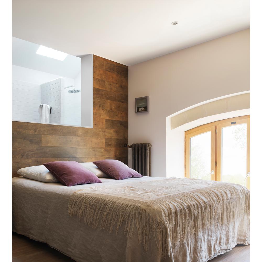 Element Wood 1 4 In X 6 48 Brown Resin Decorative Wall Panel 18 Pack