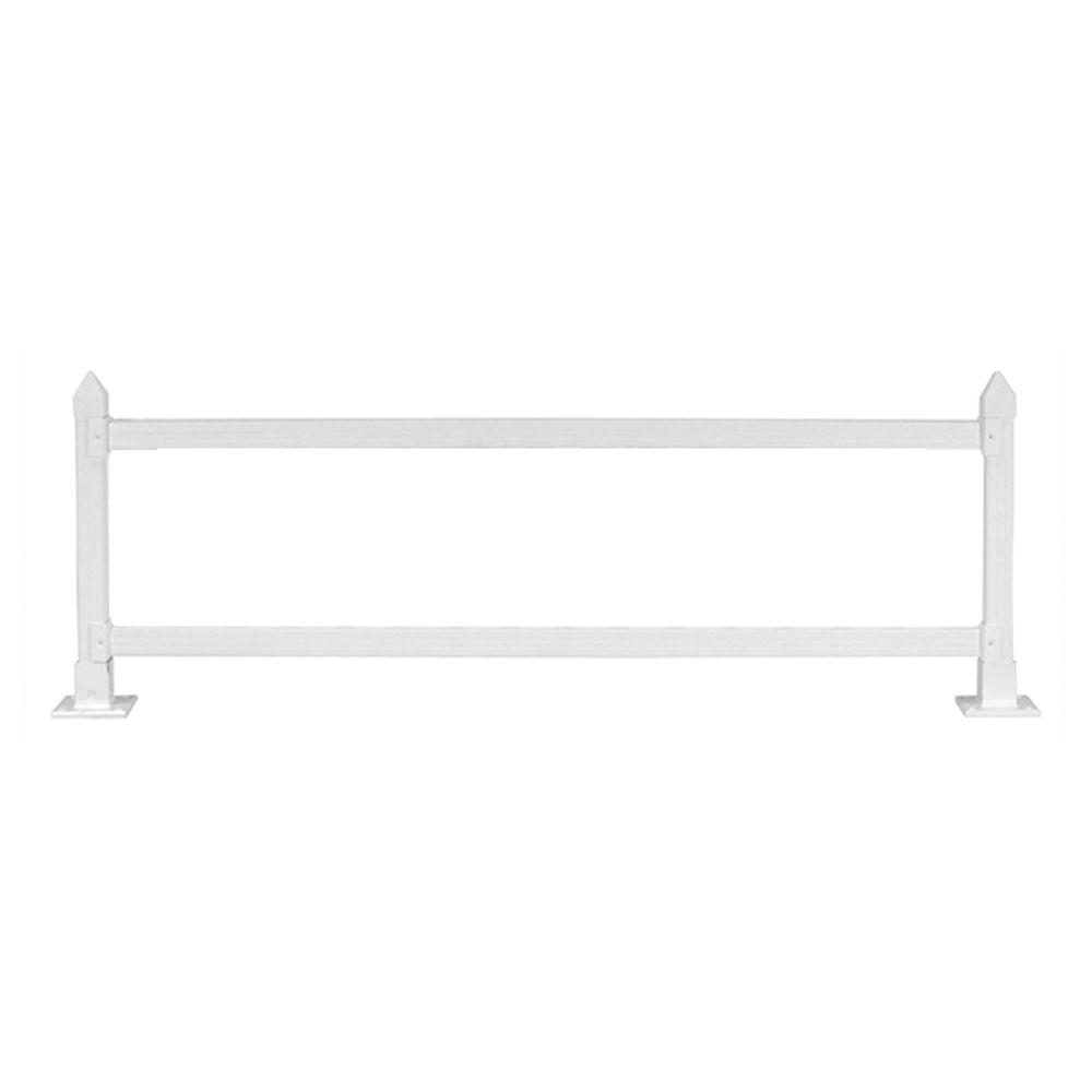 Vinyl Fence Rails Vinyl Fencing The Home Depot