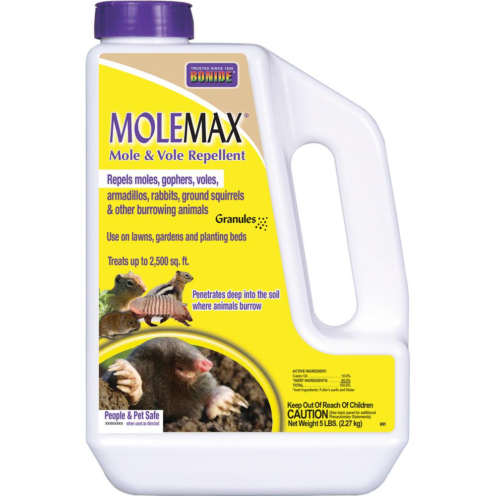 Bonide 5 lbs. MoleMax Mole and Vole Repellent Granules691 The Home Depot