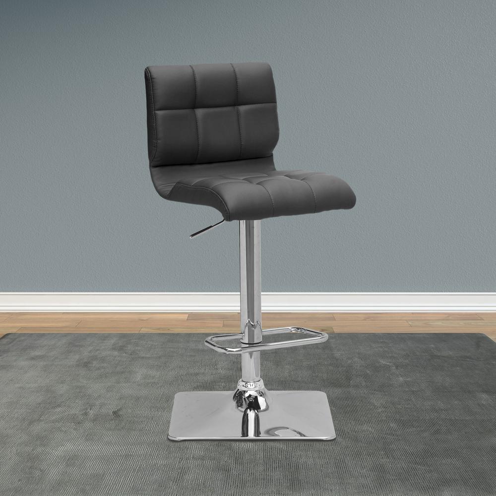Corliving Adjule Height Black Bonded Leather Swivel Bar Stool Adjule Height Black Bonded Leather Swivel Bar Stool Set Of 2