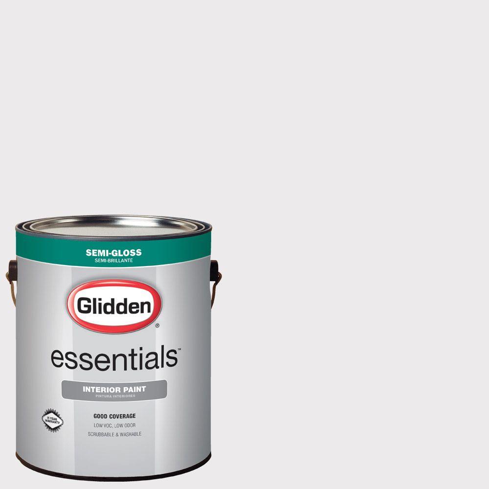 Glidden Essentials 1 Gal Hdgv56u Pink Petal White Semi Gloss Hdgv56u Pink Petal White Semi Gloss Interior Paint