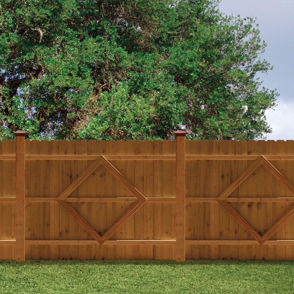 6 Ft X 6 Ft Pressure Treated Cedar Tone Moulded Fence Kit 162523 The Home Depot Outdoor Essentials Fence Panels Wood Fence 6 Ft X 6 Ft Pressure Treated Cedar Tone Moulded Fence Kit 162523 The Home Depot Outdoor Essentials Fence Panels Wood Fence