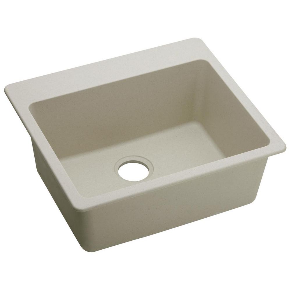 Elkay Quartz Classic DropIn Composite 25 in. Single Bowl Kitchen Sink