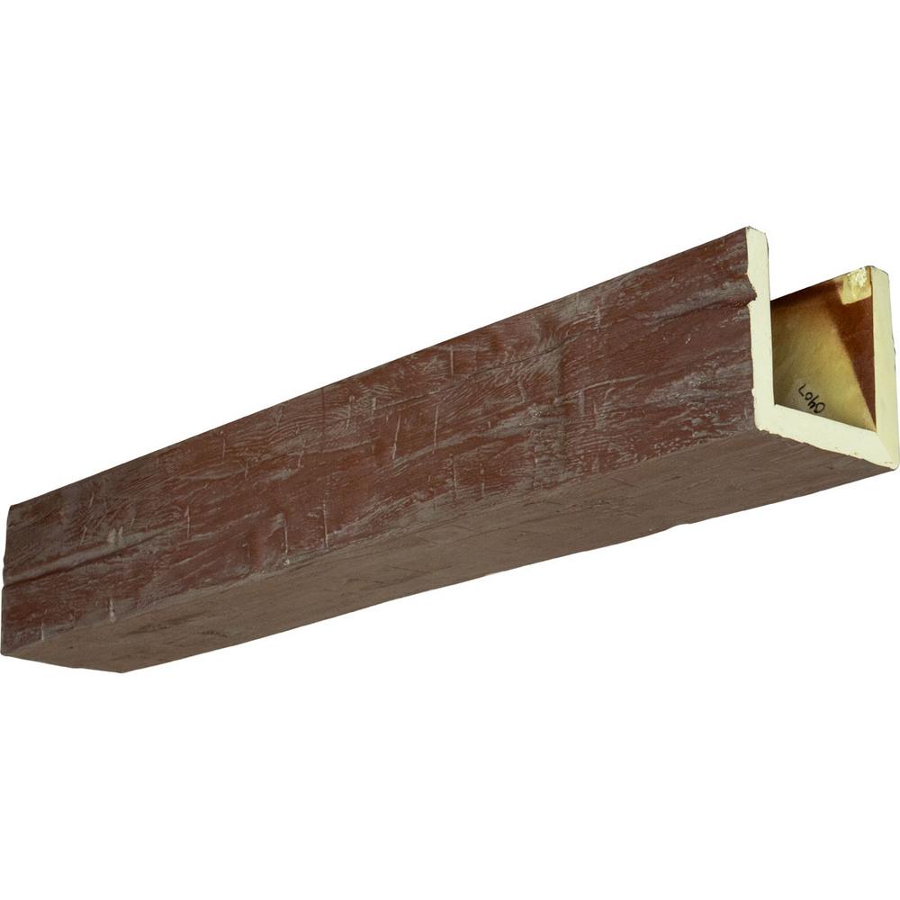 Ekena Millwork 10 in. x 6 in. x 8 ft. 3-Sided (U-Beam ...