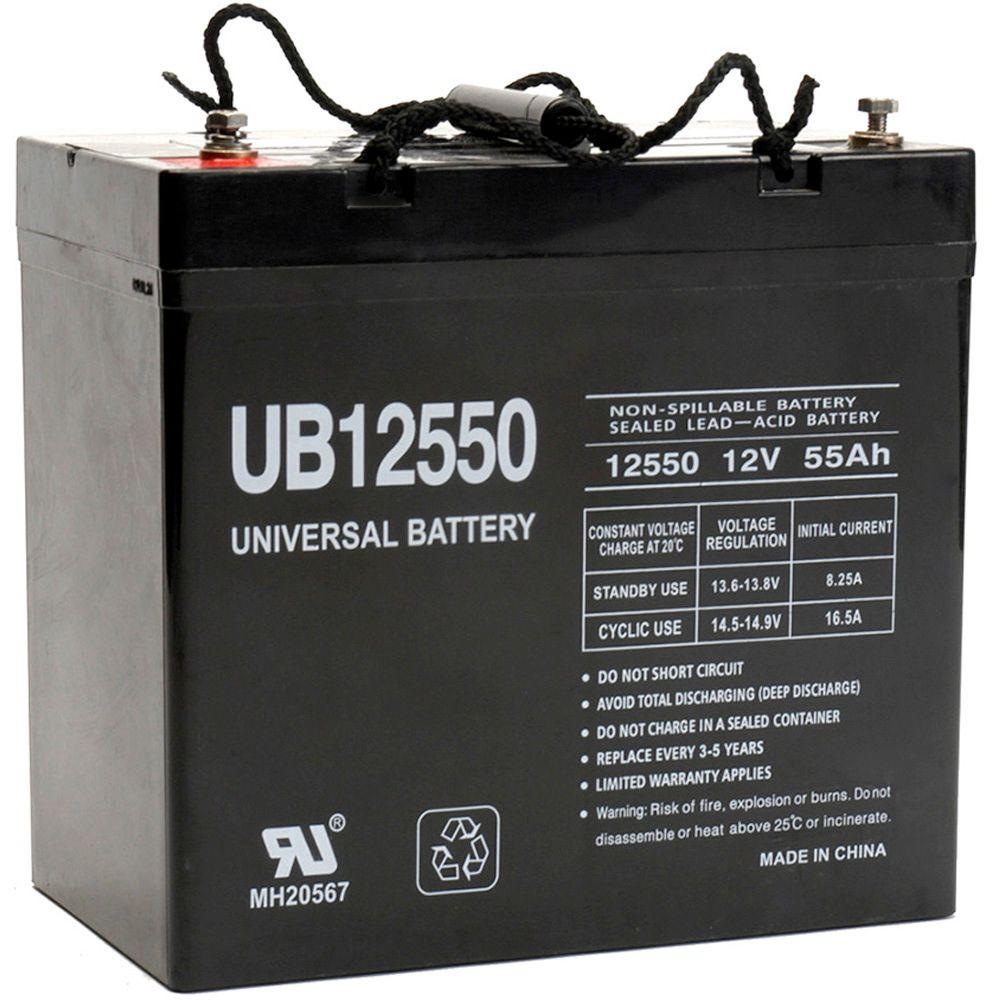 UPG SLA 12Volt I4 Internal Threaded Terminal BatteryUB12550 (Group