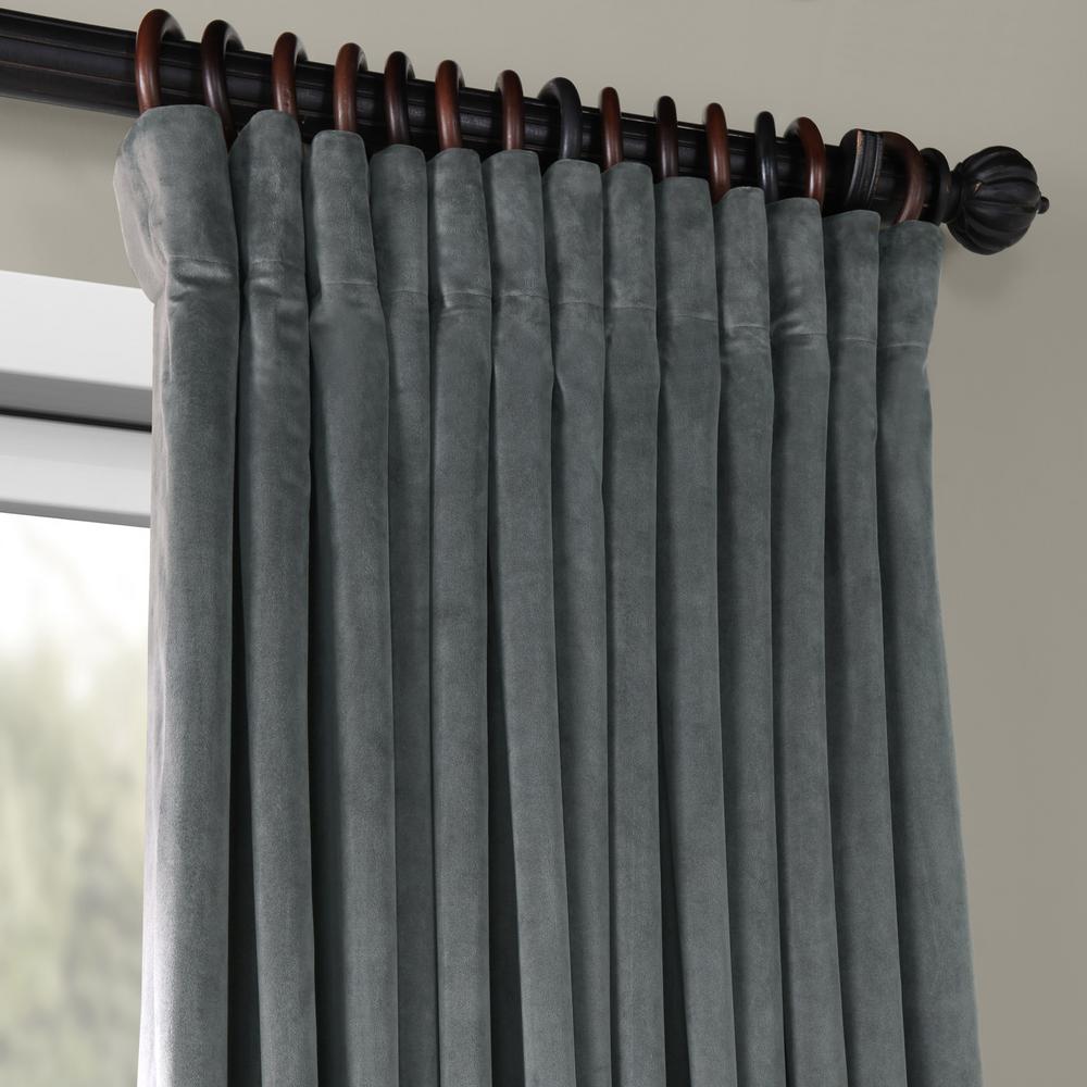 Exclusive Fabrics Furnishings Blackout Signature Natural Grey