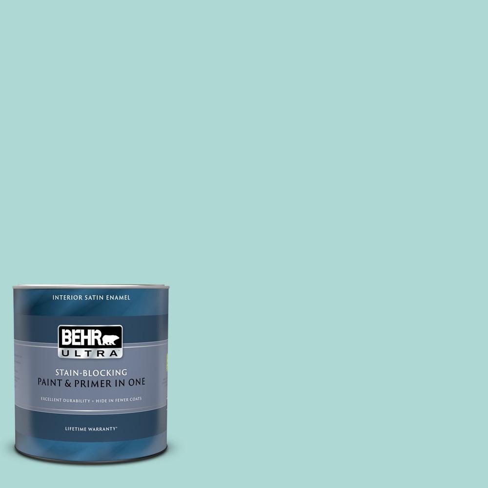 BEHR ULTRA 1 qt. #M450-3 Wave Top Satin Enamel Interior Paint